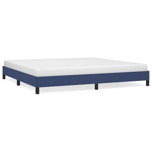 vidaXL R&aacute;m postele bez matrace modr&yacute; 200 x 200 cm textil