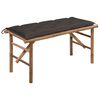 vidaXL Skl&aacute;dac&iacute; zahradn&iacute; lavice s podu&scaron;kou 118 cm bambus