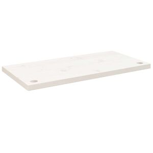 vidaXL Deska psac&iacute;ho stolu b&iacute;l&aacute; 80 x 40 x 2,5 cm masivn&iacute; borov&eacute; dřevo