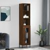 vidaXL Skř&iacute;ň highboard hněd&yacute; dub 34,5 x 34 x 180 cm kompozitn&iacute; dřevo