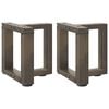 vidaXL Nohy konferenčn&iacute;ho stolku ve tvaru T, 2 ks, čern&eacute;, 30 x 25 x (30-31) cm, ocel