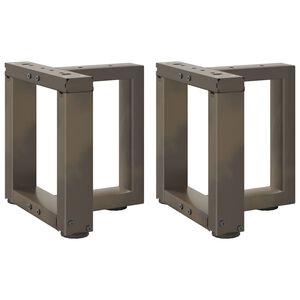 vidaXL Nohy konferenčn&iacute;ho stolku ve tvaru T, 2 ks, čern&eacute;, 30 x 25 x (30-31) cm, ocel