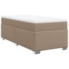 vidaXL Box spring postel s matrac&iacute; cappuccino 90x190 cm uměl&aacute; kůže