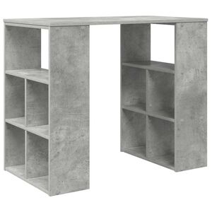 vidaXL Stůl Betonově &scaron;ed&aacute; Kompozitn&iacute; dřevo 90 x 50 x 75 cm
