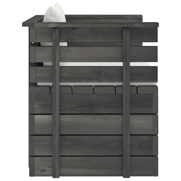 vidaXL 12d&iacute;ln&aacute; zahradn&iacute; sedac&iacute; souprava z palet + podu&scaron;ky borov&eacute; dřevo