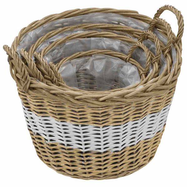 vidaXL Vyv&yacute;&scaron;en&yacute; z&aacute;hon 4 ks proutěn&yacute; s PE v&yacute;stelkou