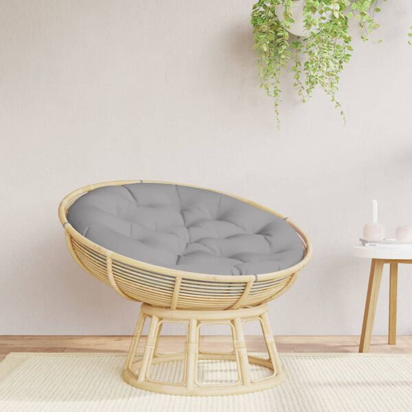 vidaXL Kulat&yacute; sed&aacute;k &scaron;ed&yacute; &Oslash; 100 x 11 cm oxfordsk&aacute; tkanina