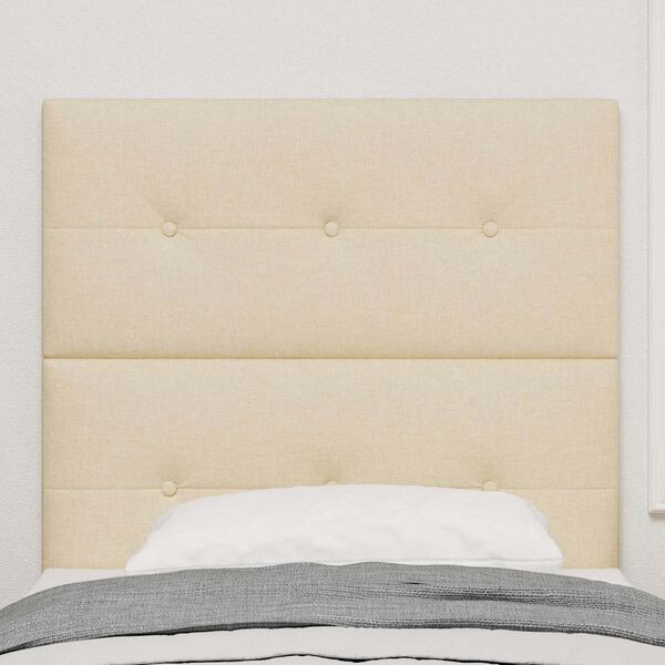 vidaXL Čelo postele s čelo Kr&eacute;mov&aacute; 100 cm Uměl&aacute; kůže