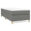 vidaXL Box spring postel s matrac&iacute; tmavě &scaron;ed&aacute; 100 x 200 cm textil
