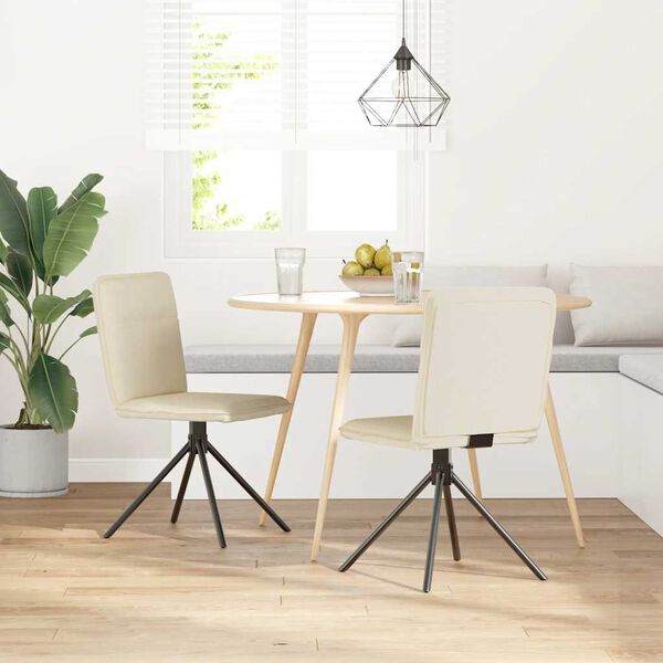 vidaXL Jídelní židle 2 ks len