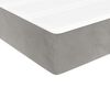 vidaXL Box spring postel s matrac&iacute; světle &scaron;ed&aacute; 140x190 cm samet