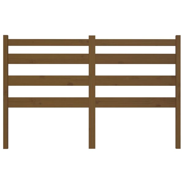 vidaXL Čelo postele medově hněd&eacute; 126 x 4 x 100 cm masivn&iacute; borovice