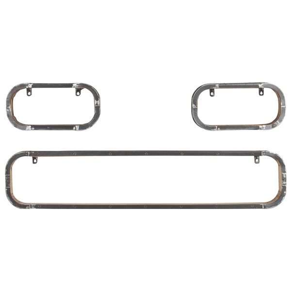 vidaXL 3d&iacute;ln&aacute; n&aacute;stěnn&aacute; sada polic masivn&iacute; mangovn&iacute;k