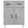 vidaXL Skříň highboard betonově šedá 69,5x34x180 cm kompozitní dřevo