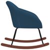 vidaXL Houpací křeslo modré textil