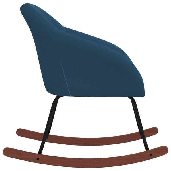 vidaXL Houpací křeslo modré textil