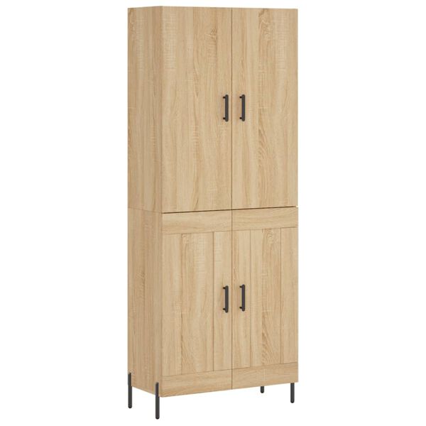 vidaXL Skř&iacute;ň highboard dub sonoma 69,5 x 34 x 180 cm kompozitn&iacute; dřevo