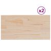 vidaXL Stoln&iacute; desky 2 ks 60x30x1,7 cm obd&eacute;ln&iacute;kov&eacute; masivn&iacute; borov&eacute; dřevo