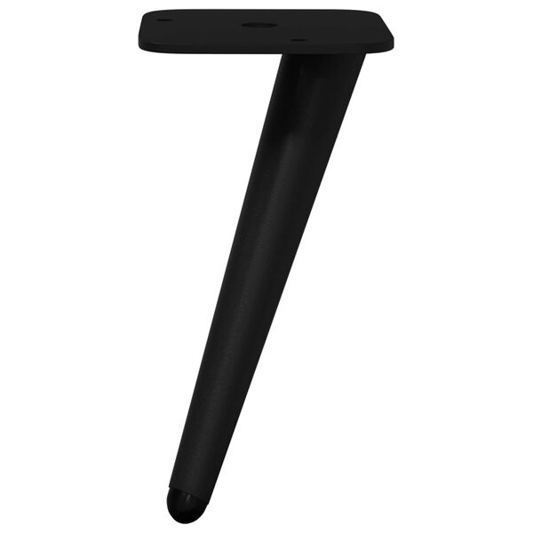 vidaXL Stoj&iacute;c&iacute; nohy 2 pcs Čern&aacute; 56 x 56 x 100 mm Železo