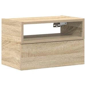 vidaXL N&aacute;stěnn&yacute; nočn&iacute; stolek dub sonoma 45x26x28,5 cm
