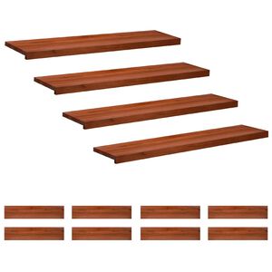 vidaXL Schodi&scaron;ťov&eacute; n&aacute;&scaron;lapy 12 ks 110 x 30 x 2 cm Hněd&aacute;