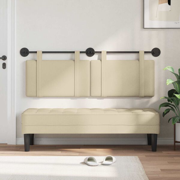 vidaXL Z&aacute;věsn&aacute; čeln&iacute; deska N&aacute;stěnn&yacute; Kr&eacute;mov&aacute; 150 x 55 x 5 cm textil