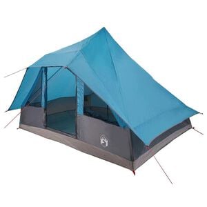 vidaXL Tipi stan 10m&iacute;stn&yacute; Modr&aacute; taft