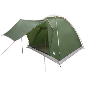 vidaXL Kempingov&yacute; stan 2m&iacute;stn&yacute; Zelen&aacute; Polyester a ocel