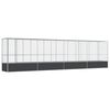 vidaXL Voli&eacute;ra s n&aacute;stavbou stř&iacute;brn&aacute; 834,5 x 107 x 212 cm ocel