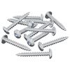 vidaXL Dřevěn&yacute; &scaron;roub 8182 ks Stř&iacute;brn&aacute; M4 x 28 mm Železo