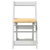 vidaXL Jídelní židle skládací 4 ks Corona bílá masivní borovice
