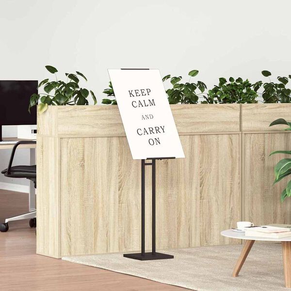 vidaXL St&aacute;nky pro veletrhy 2 pcs Čern&aacute; 26,5 x 26,5 x 127 cm Ocel