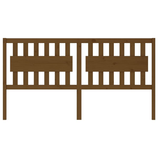 vidaXL Čelo postele medově hnědé 185,5 x 4 x 100 cm masivní borovice