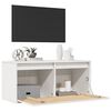 vidaXL Nástěnná skříňka bílá 80 x 30 x 35 cm masivní borové dřevo