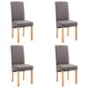 vidaXL Jídelní židle 4 ks taupe textil