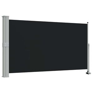 vidaXL Terasov&aacute; zatahovac&iacute; bočn&iacute; mark&yacute;za 140 x 300 cm čern&aacute;
