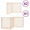 vidaXL Z&aacute;brana pro psy s dv&iacute;řky skl&aacute;dac&iacute; 8 panelů 640 cm topol