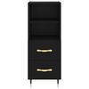 vidaXL Skříň highboard černá 34,5 x 34 x 180 cm kompozitní dřevo