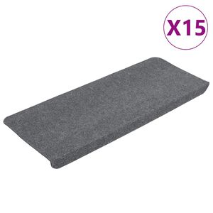 vidaXL Samolepic&iacute; n&aacute;&scaron;lapy na schody 15 ks 65x24,5x3,5 cm &scaron;ed&eacute;