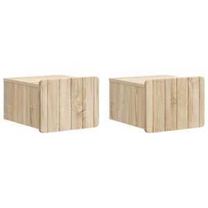 vidaXL N&aacute;stěnn&yacute; nočn&iacute; stolek 2 ks Dub sonoma 33 x 34,5 x 24 cm