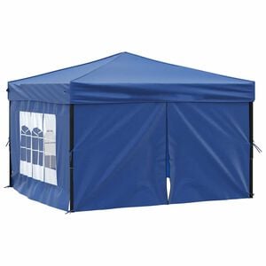 vidaXL Skl&aacute;dac&iacute; party stan s bočn&iacute;mi stěnami modr&yacute; 3 x 3 m