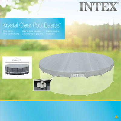 Intex Kryt na bazén Deluxe kulatý 488 cm 28040