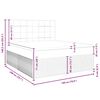 vidaXL Box spring postel s matrac&iacute; tmavě &scaron;ed&aacute; 180x200 cm samet