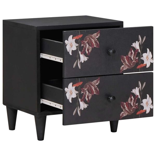 vidaXL Nočn&iacute; stolek se z&aacute;suvkou 2 pcs Hněd&aacute; 40 x 33,5 x 46 cm