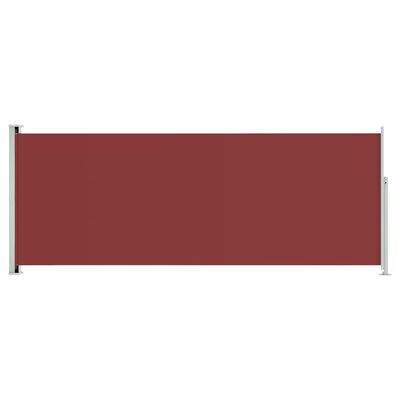 vidaXL Zatahovací boční markýza 117 x 300 cm červená