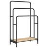 vidaXL Stojan na oblečen&iacute; s polic&iacute; Sonoma dub 60 x 30 x 100,5 cm