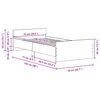 vidaXL R&aacute;m postele bez matrace Star&eacute; dřevo 75x190 cm Technick&eacute; dřevo