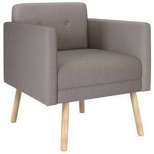 vidaXL Akcentn&iacute; křeslo Taupe Textil