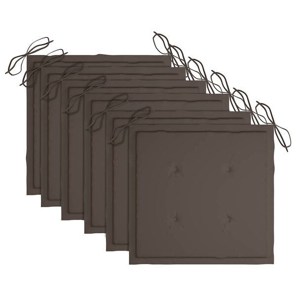 vidaXL Skl&aacute;dac&iacute; zahradn&iacute; židle s podu&scaron;kami 6 ks masivn&iacute; ak&aacute;ciov&eacute; dřevo