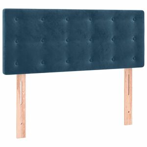 vidaXL Čelo postele tmavě modr&eacute; 80 x 5 x 78/88 cm samet
